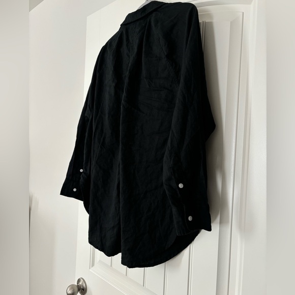 Aerie Black Linen Blend Coverup NWT - Picture 4 of 7